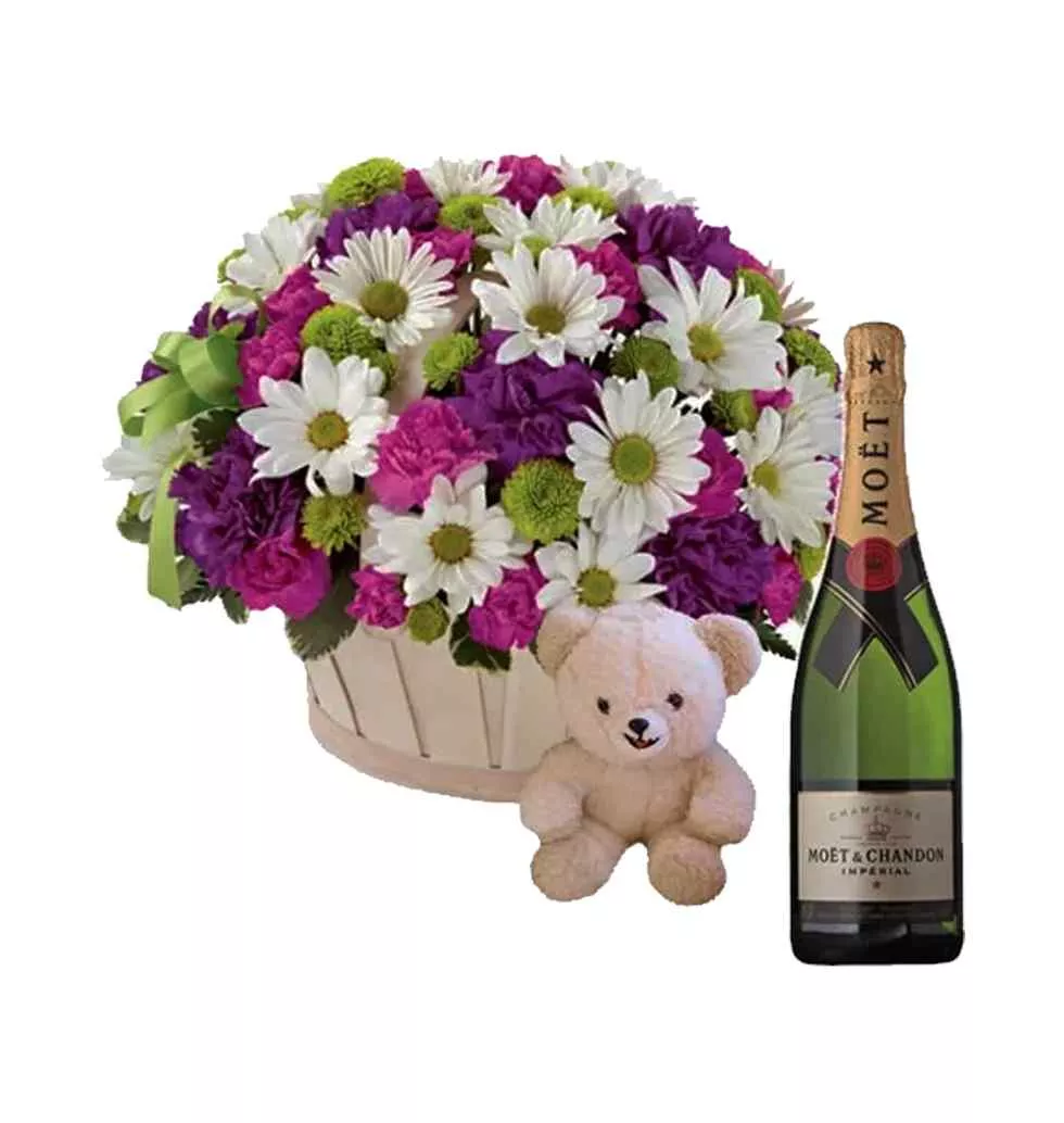Lovely Bear, Blooms and Choco Delight