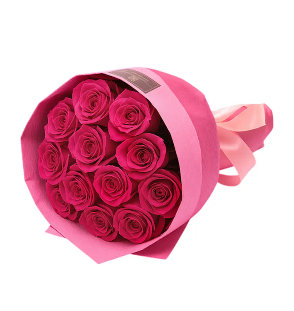 Trendy Casual Roses Bouquet Charm