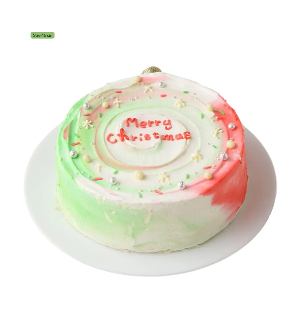 Christmas Korean-Style Marble Cream Creation