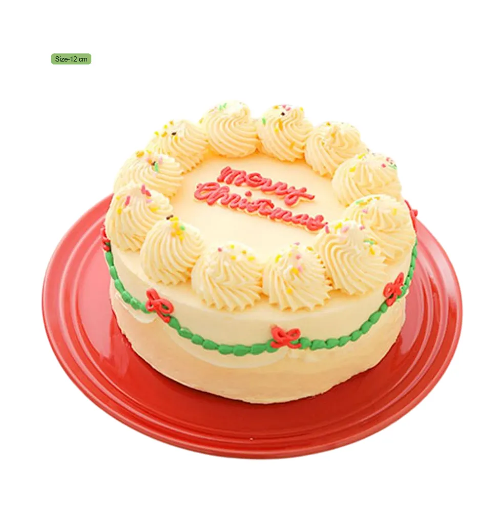 Elegant Korean Christmas Buttercream Creation